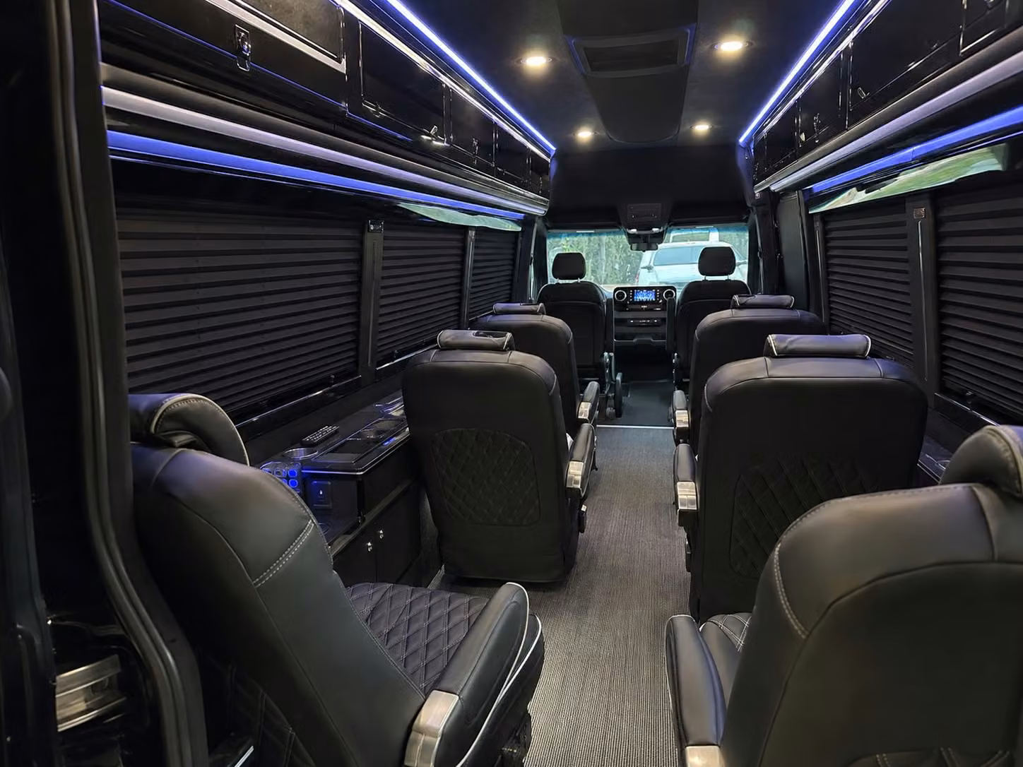 sprinter van with driver inside